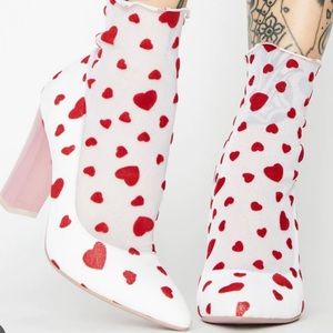 Sugar thrillz sick booties worn twice ; super cute these are not sold anymore ❤️